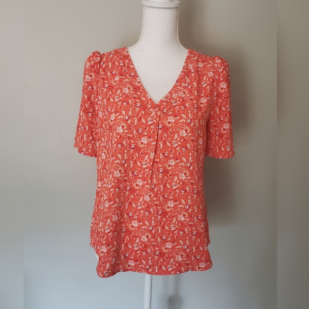 Skies Are Blue Floral Blouse Size S